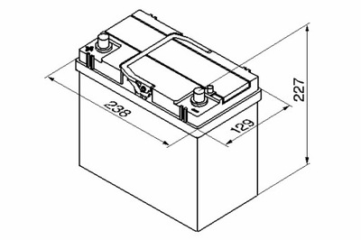 BOSCH BATERÍA BOSCH 12V 45AH 330A S4 L + 3 238X129X227 B00  