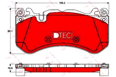 ZAPATAS DE FRENADO MERCEDES PARTE DELANTERA W204 W212 X218 R23  