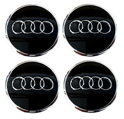 4 PIEZAS TAPACUBOS KAPSLE TAPAS CIEGAS 61/58 MM AUDI 4M0601170 A2 A3 A4 A6 A8 Q3 Q5  