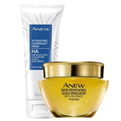 Avon Anew Ultimate Zestaw kosmetyków [Maska na noc + Emulsja Gold]