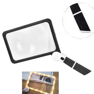 LUPA DO CZYTANIA Z LED, RĘCZNA I STACJONARNA Z REGULOWANYM ŚWIATŁEM