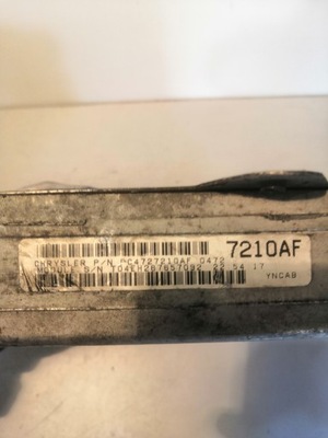 Бортовий комп'ютер двигуна chrysler voyager 2.0 p04727210af фото №1