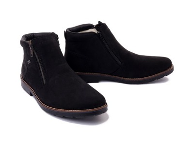 Botki męskie RIEKER TEX 15353-00 black r41