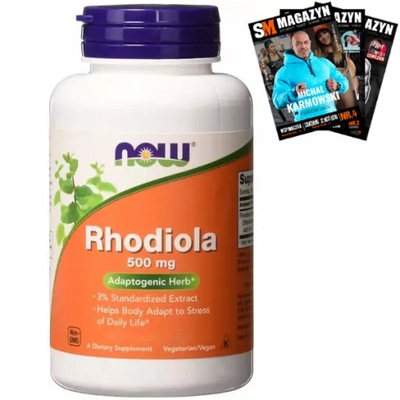 NOW FOODS RÓŻENIEC GÓRSKI RHODIOLA 500mg 60 vkaps