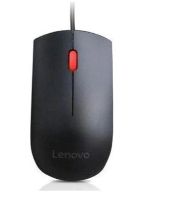 Myszka przewodowa Lenovo Essential USB Black (Red Wheel) Mouse