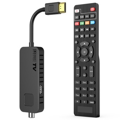 Tuner dekoder dvbt2 hevc mini stick tv naziemnej