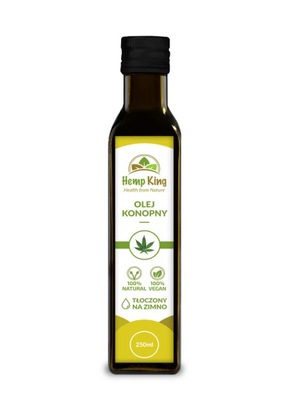 Olej konopny olej z nasion konopi RAW Hemp King 250 ml