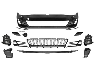 Vw golf vii 2012-2016 бампер перед gti фото №1