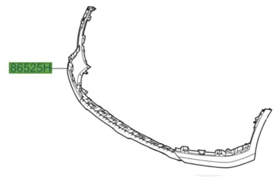 Hyundai santa fe 2012-2016 бампер перед dół фото №1