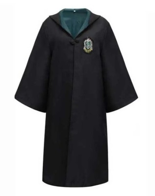 12525P33.PRZEBRANIE HARRY POTTER SLYTHERIN PELERYNA CZARODZIEJA TOGA L