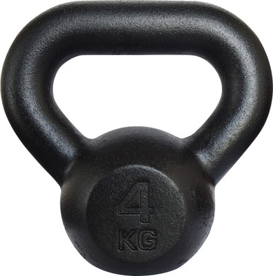 Kettlebell żeliwny kettle kula hantle KAWMET 4kg