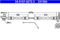 ATE CABLE DE FRENADO ELAST PARTE TRASERA IZQUIERDO BMW X5 E53 00-  