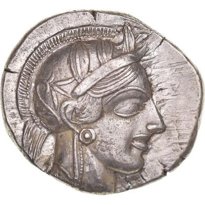 Attyka, Tetradrachm, 454-404 BC, Athens, Srebro, N