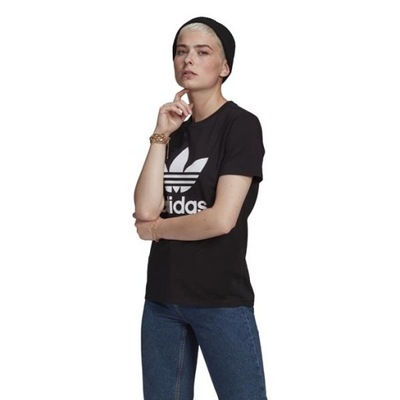T-shirt Damski adidas GN2896 TREFOIL Czarny 36