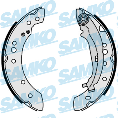 SAMKO КОЛОДКИ HAM. COLT 04- SMART .