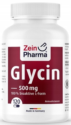 Zein Pharma L-Glicyna 500mg 120 kapsułek