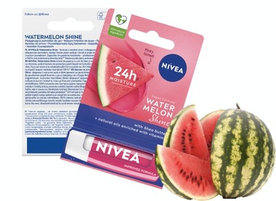 NIVEA POMADKA PIELĘGNUJĄCA WATER MELON SHINE NAWILŻA