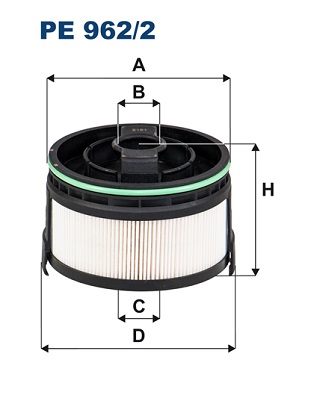 FILTERS FUEL FILTRON PE 962/2  