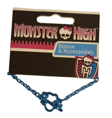 Bransoletka niebieska z czaszką Monster High