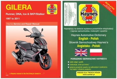 Gilera Runner DNA Ice SKP Stalker 50 125 180 200 1997-2011 inst +GRATIS 24h 