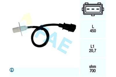 FAE SENSOR POSICIÓN DE EJE CIGÜEÑAL FIAT CINQUECENTO PALIO PANDA  