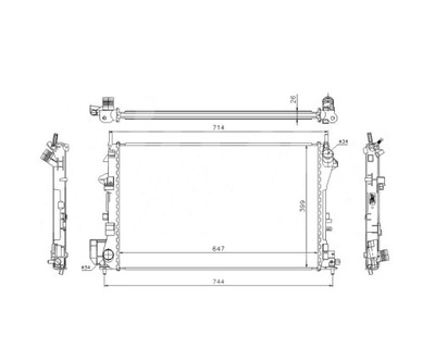 RADIATEUR OPEL SIGNUM 09.05- 1300244 - milautoparts-fr.ukrlive.com