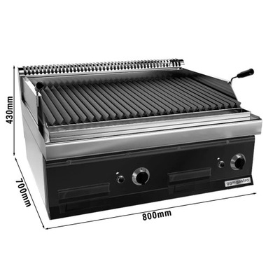 Gazowy grill z kamieniami lawy wulkanicznej (14 kW)