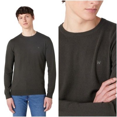 Męski sweter Wrangler CREW KNIT ROSIN XL