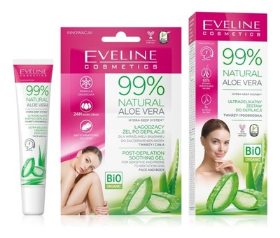 Eveline 99% Natural Aloe Vera Zestaw do depilacji