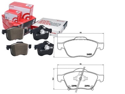 9FE75F BREMBO ZAPATAS DE FRENADO TOYOTA AVENSIS (_T22_) 09/97-02/03 / TOYOTA  