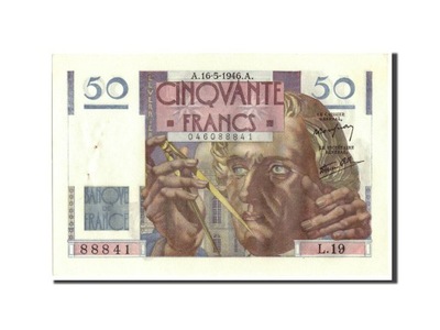 Banknot, Francja, 50 Francs, Le Verrier, 1946, 194