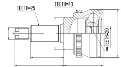 Nty npz-su-033 набір шарнір, wał привідний фото №1