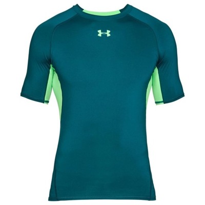 KOSZULKA UNDER ARMOUR HG COMPRESSION SS MEN GRE XL