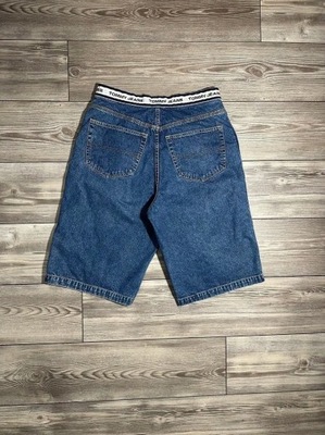 TOMMY HILFIGER JEANSOWE SPODENKI Z LOGO XL