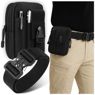 SASZETKA NERKA TAKTYCZNA MILITARNA WOJSKOWA SURVIVAL KIESZEŃ + PAS PASEK