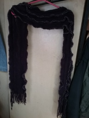 szal marszczony falbany