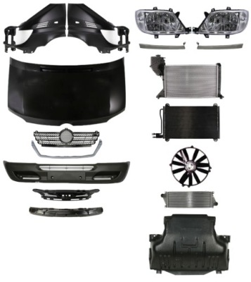 Mercedes benz sprinter 00-02 бампер ремень крыло фото №1