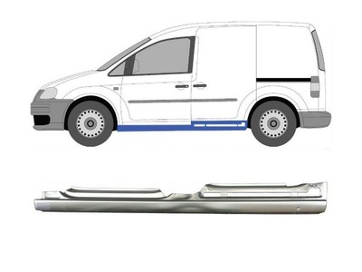 Vw caddy 2004-2010 порог ремкомплект левая 4d фото №1