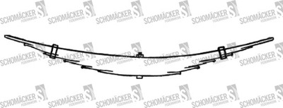 Ресора scania schomäcker 90107000, o.e. 285703 фото №1