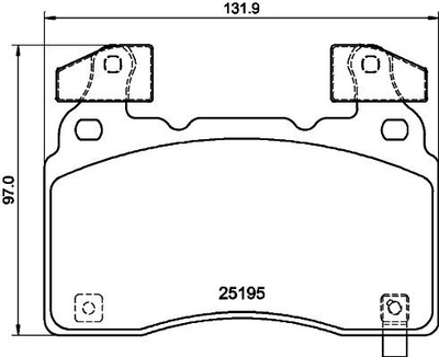 ZAPATAS HAM. PARTE DELANTERA FRONT BREMBO CADILLAC CHEVROLET/OPEL/TESLA/VAUXHALL  