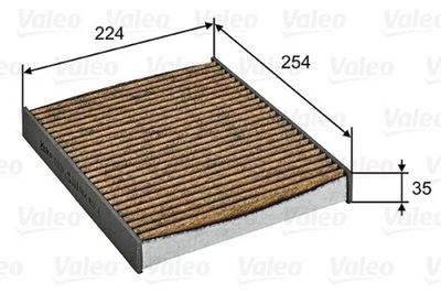 VALEO 701029 FILTRO DE CABINA PC PROTECT MAX /POLIFENOL  