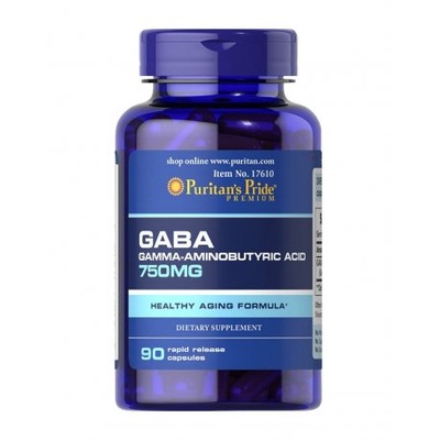 GABA 750 MG - 90 kaps KWAS GAMMA AMINOMASŁOWY