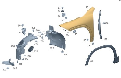Крыло передний mercedes eqb x243 фото №1