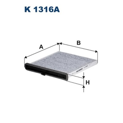 FILTR, VENTILACIÓN PRZESTRZENI PASAZERSKIEJ FILTRON K 1316A  