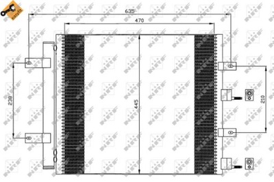 KONDENSATORIUS KONDICIONAVIMO JAGUAR S-TYPE XF 99- 