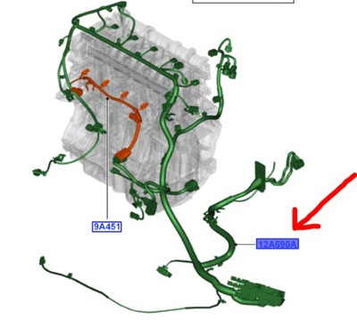 JUEGO DE CABLES DEL MOTOR FORD MONDEO MK4 2008- 2.0L TDCI  