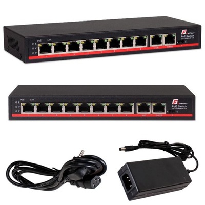 SWITCH POE GETFORT 8FE x POE + 2FE UPLINK WATCHDOG