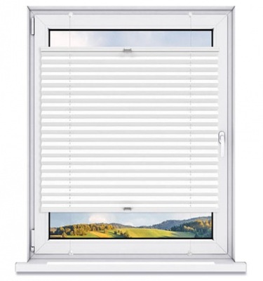 ROLETA PLISOWANA BEZINWAZYJNA PLISA NOWOCZESNA 45x100 BIAŁA OKIENNA