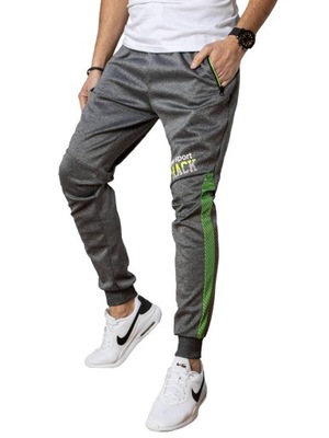 MĘSKIE SPODNIE JOGGERY DRESOWE ux3058 - XL