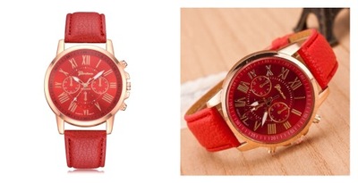 Geneva zegarek Damski Czerwony